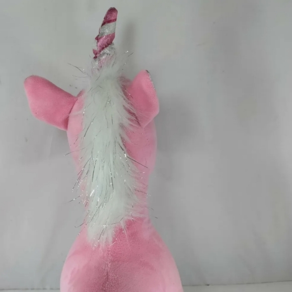 Build-A-Bear Candy Cane Swirl Unicorn Pink Stuffed Animal BAB - Picture 5 of 9